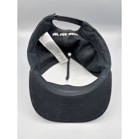 Vans Black Snapback Hat Embroidered Flame Rose One Size - Picture 5 of 6